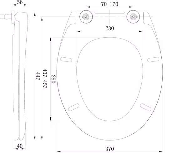 Китайский поставщик, моющееся семейное сиденье для унитаза с мягким закрыванием, крышка шарнира из мочевины